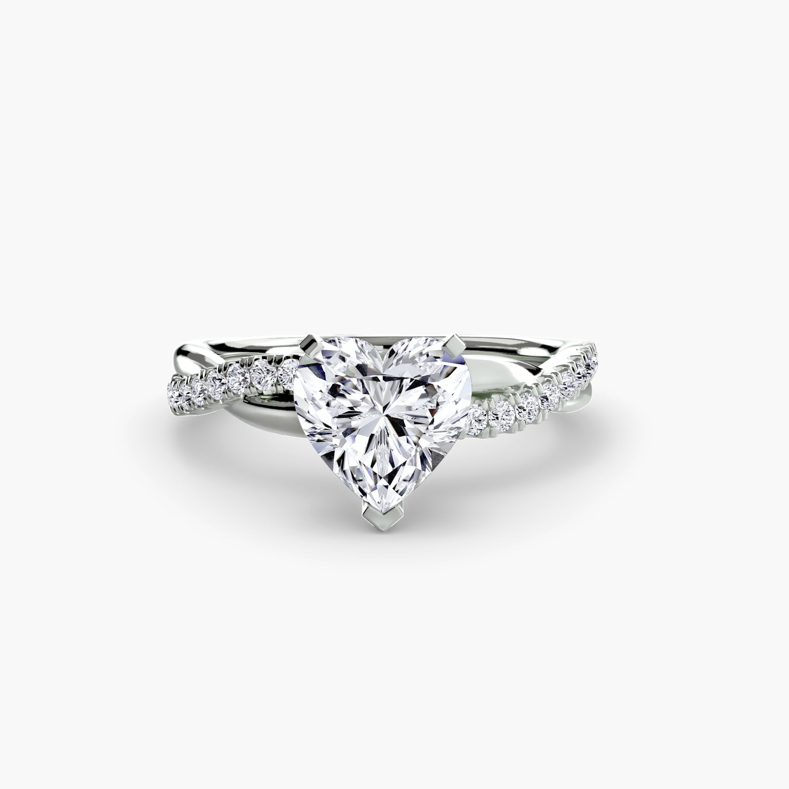 The Emerald Twist Pavé Ring