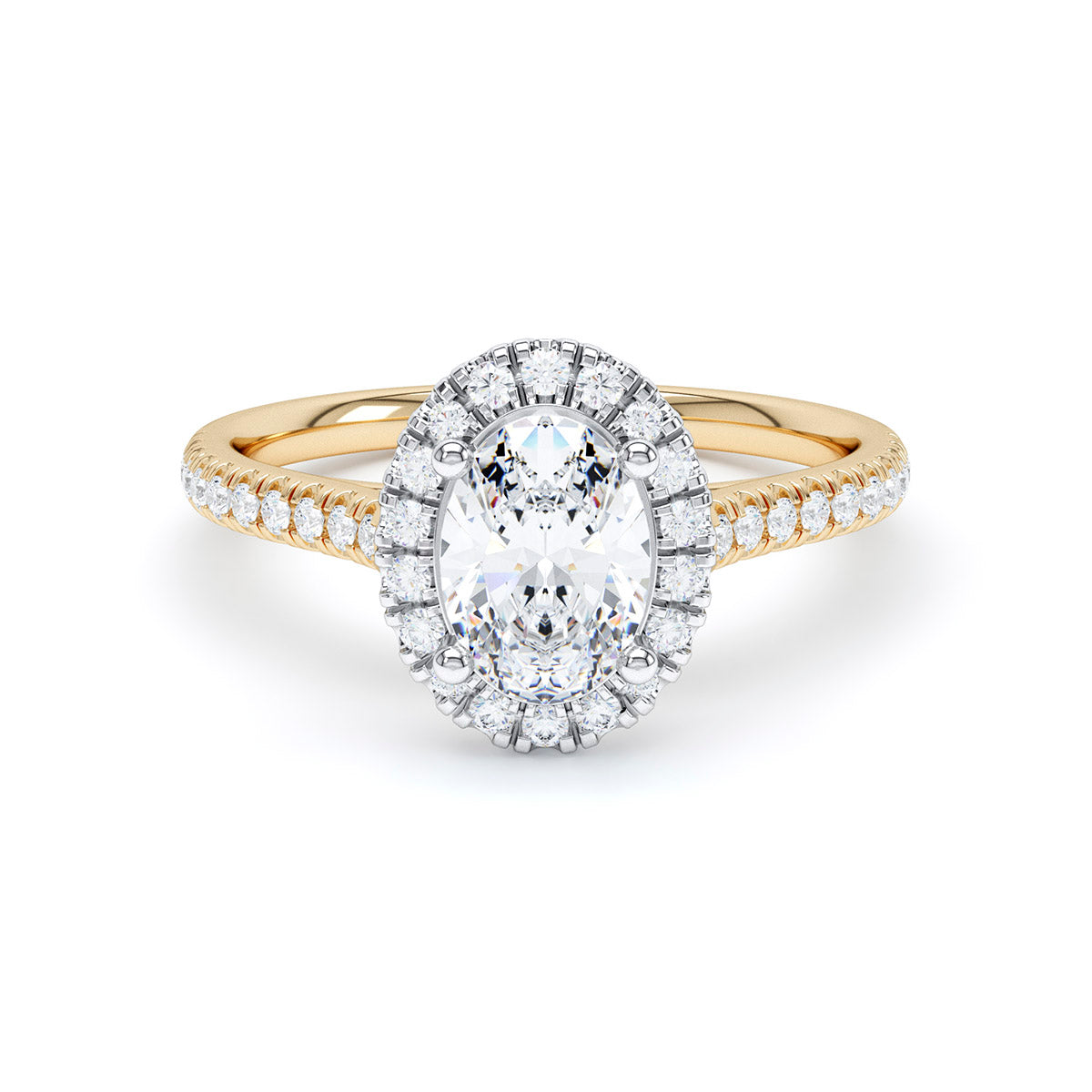 Halo Diamond Band Ring