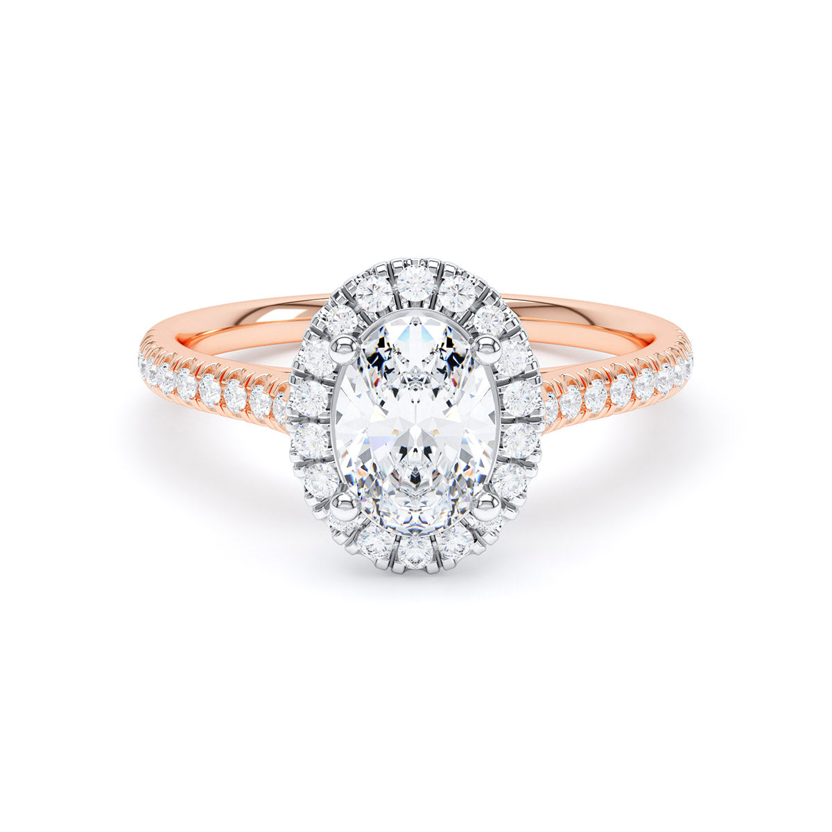 Halo Diamond Band Ring