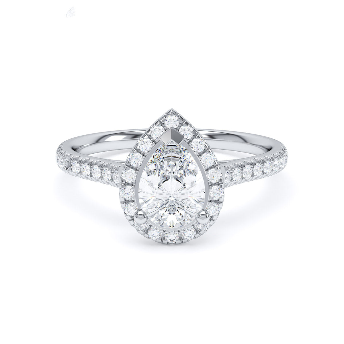 Halo Diamond Band Ring