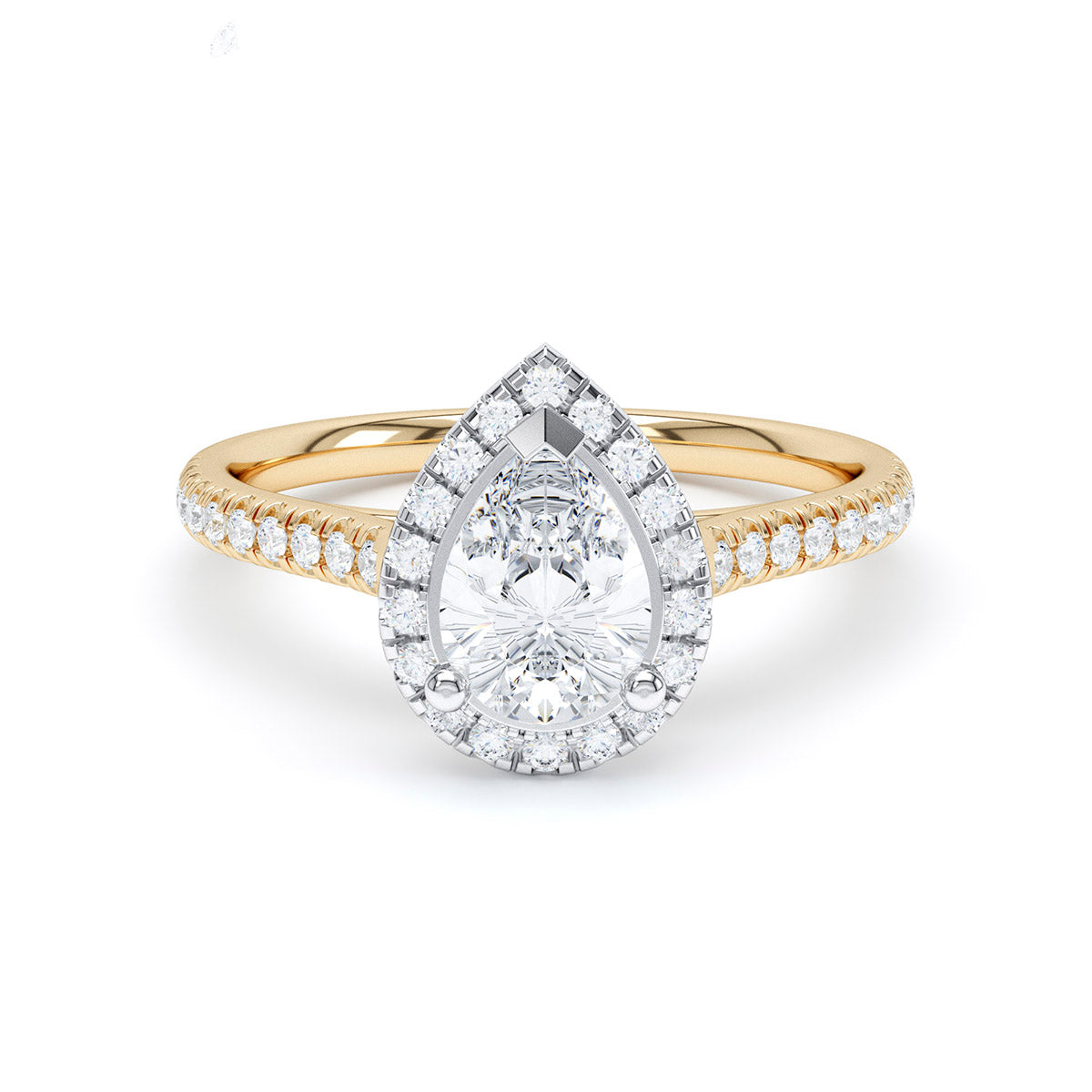 Halo Diamond Band Ring