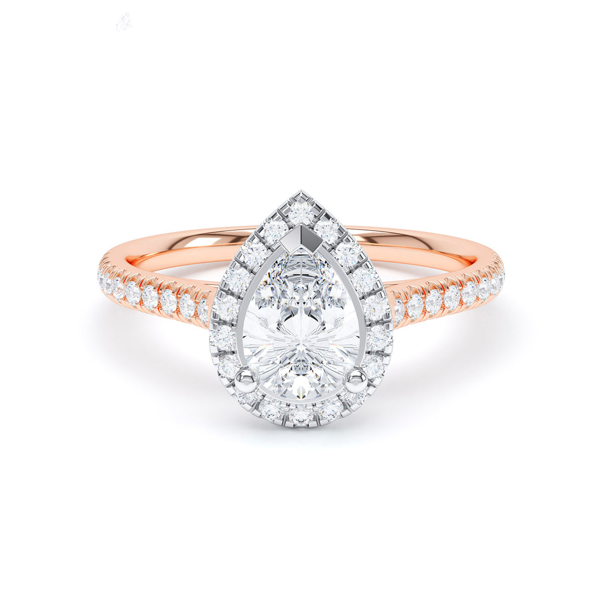 Halo Diamond Band Ring