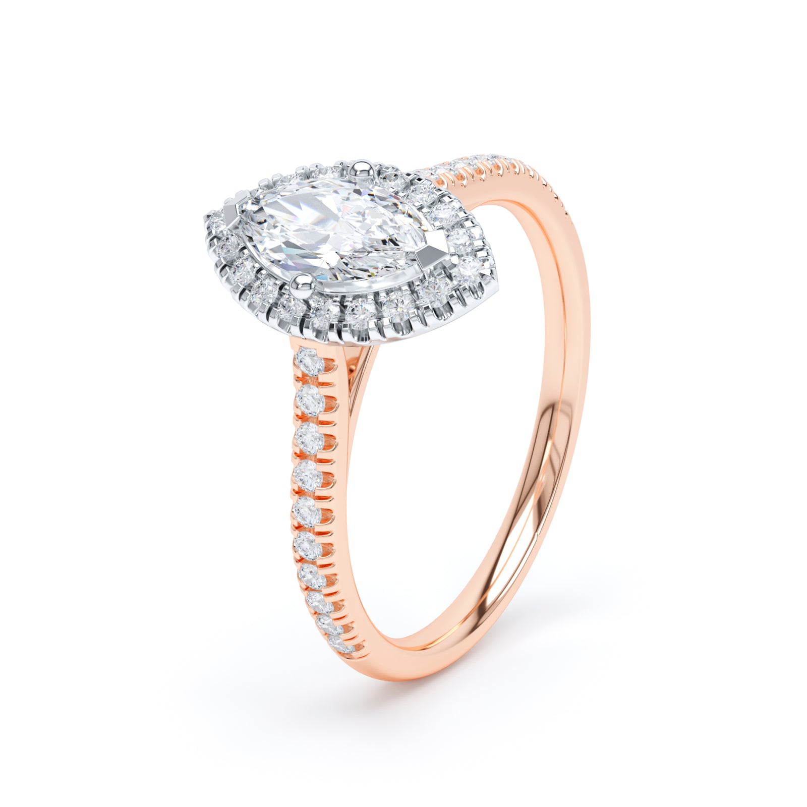 Halo Diamond Band Ring