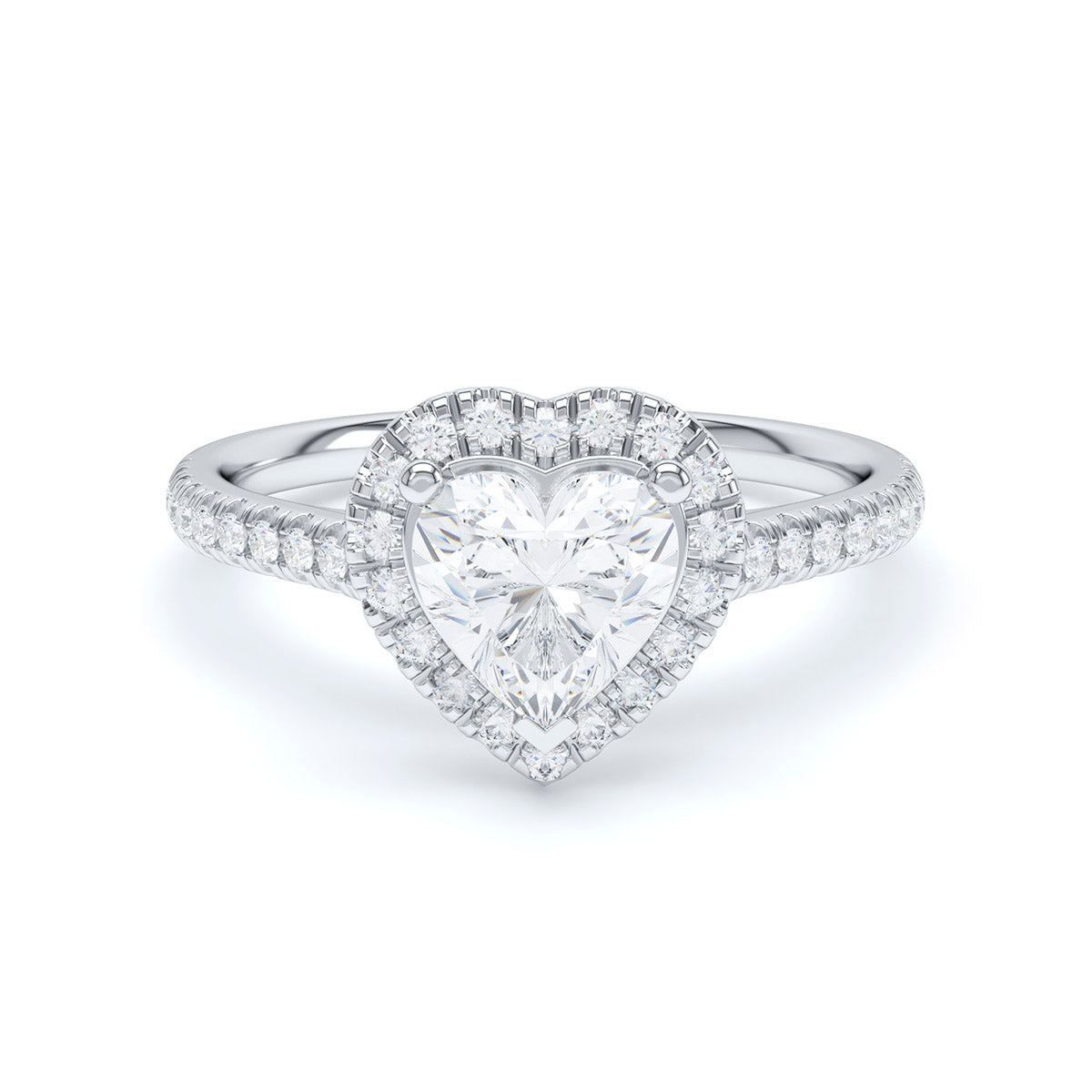 Halo Diamond Band Ring