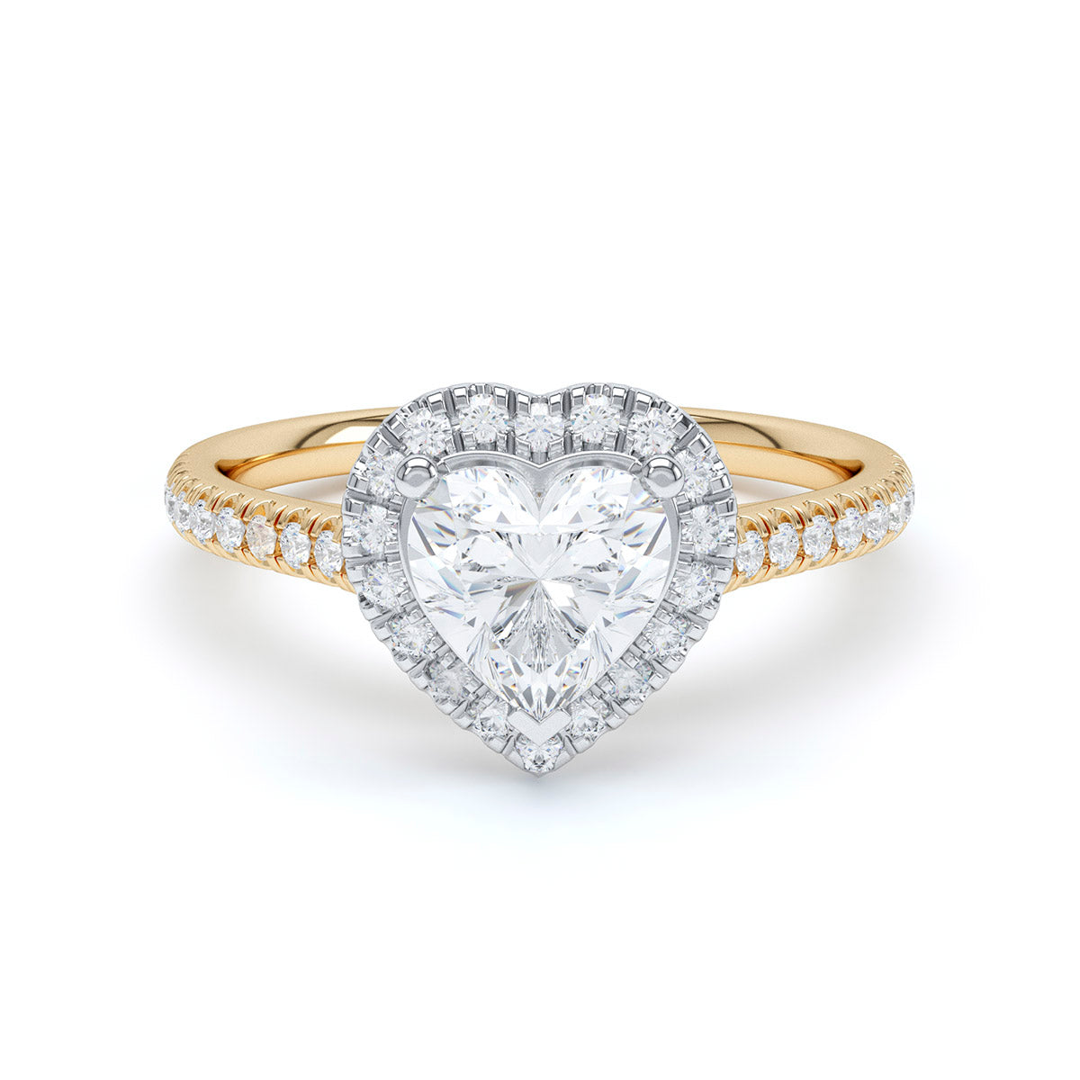Halo Diamond Band Ring