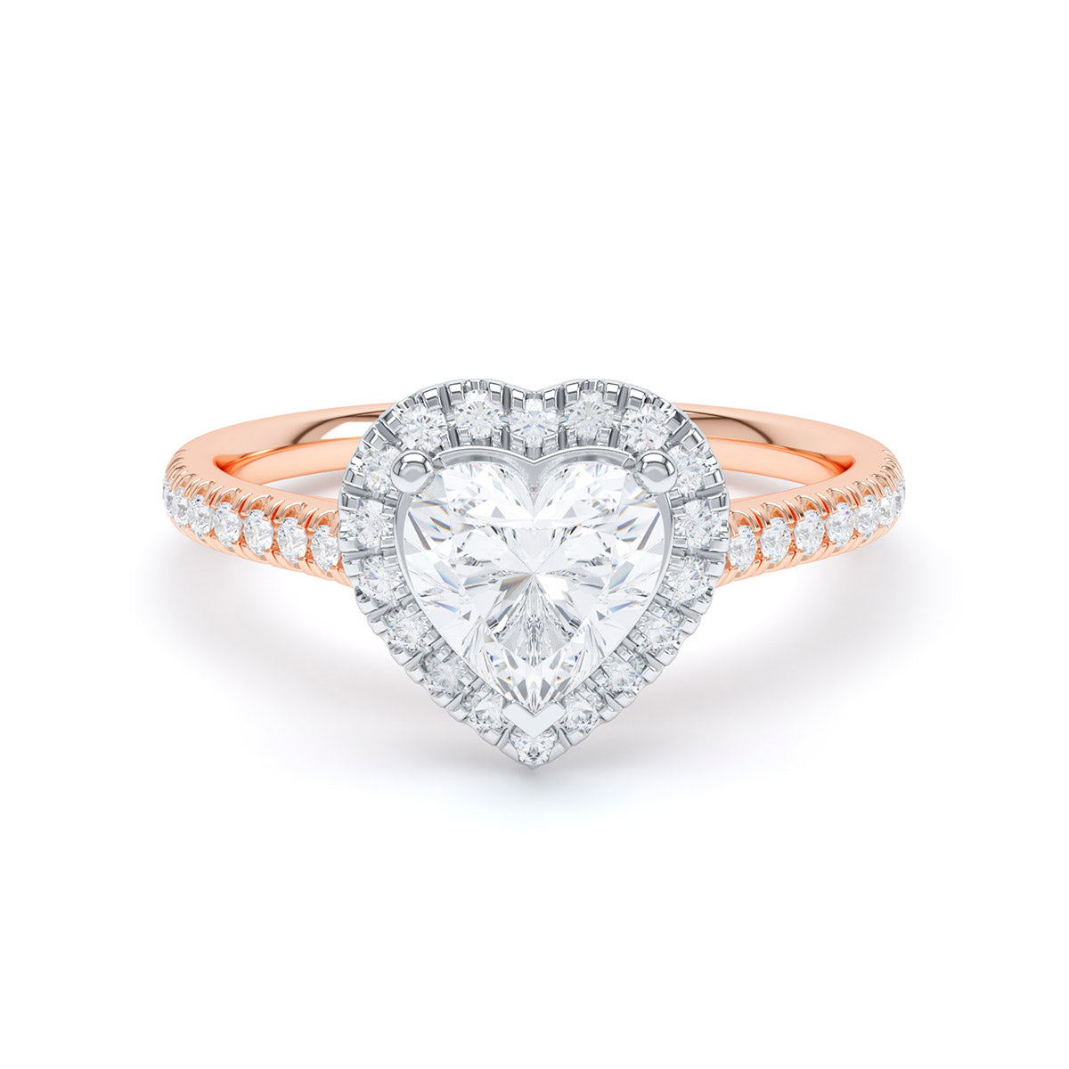 Halo Diamond Band Ring