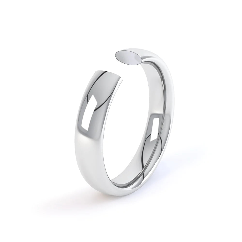 Ladies Slight Court Wedding Band