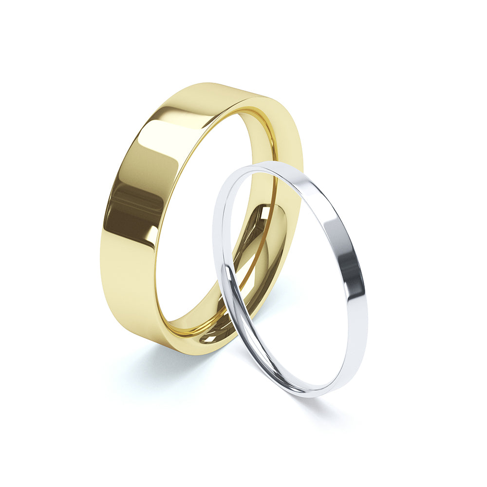 Ladies Flat Court Wedding Band