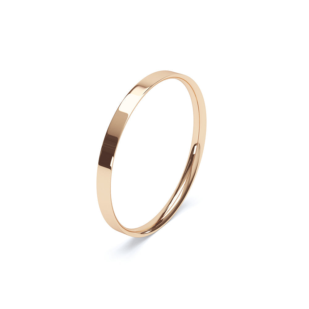 Ladies Flat Court Wedding Band