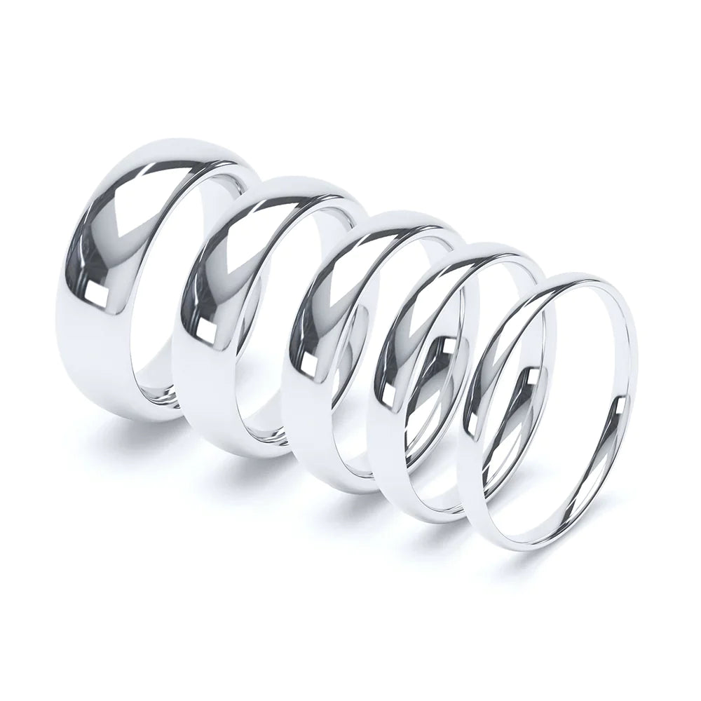 Gents Slight Court Wedding Band