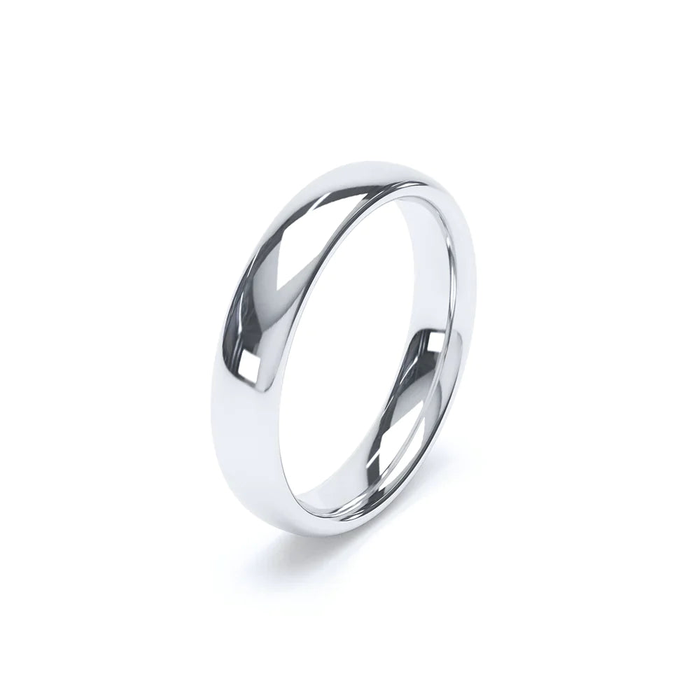 Gents Slight Court Wedding Band