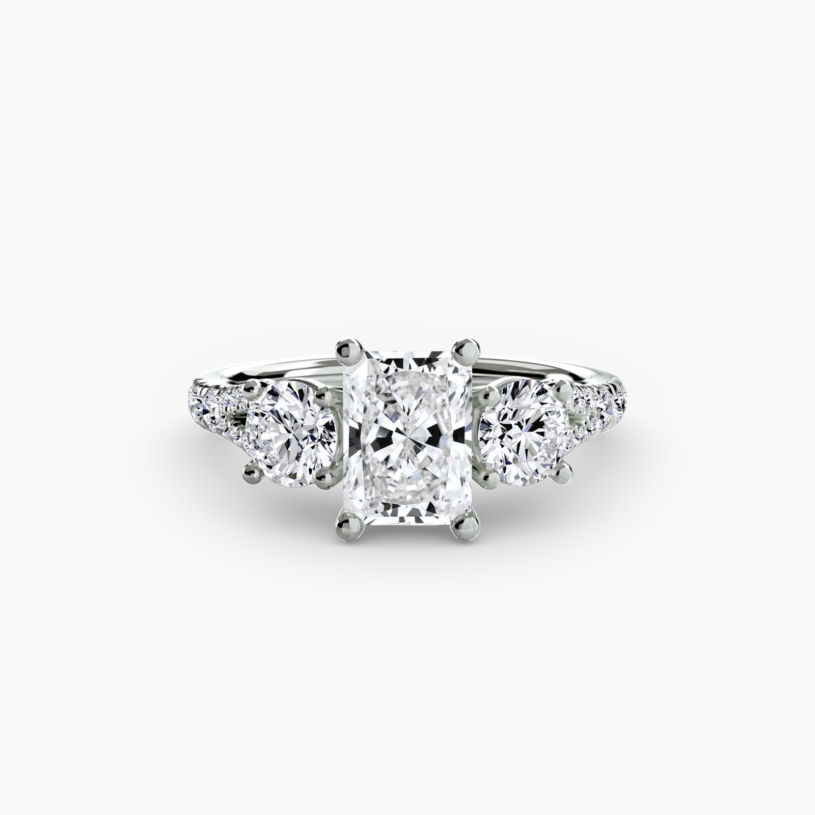 Three-Stone with Pavé Band 3