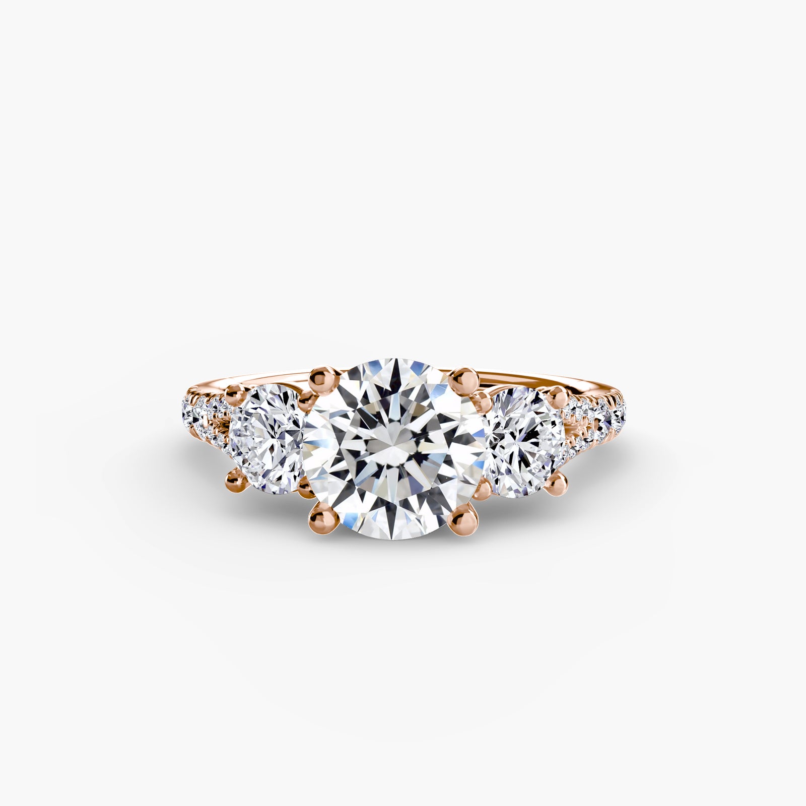 Three-Stone with Pavé Band 3