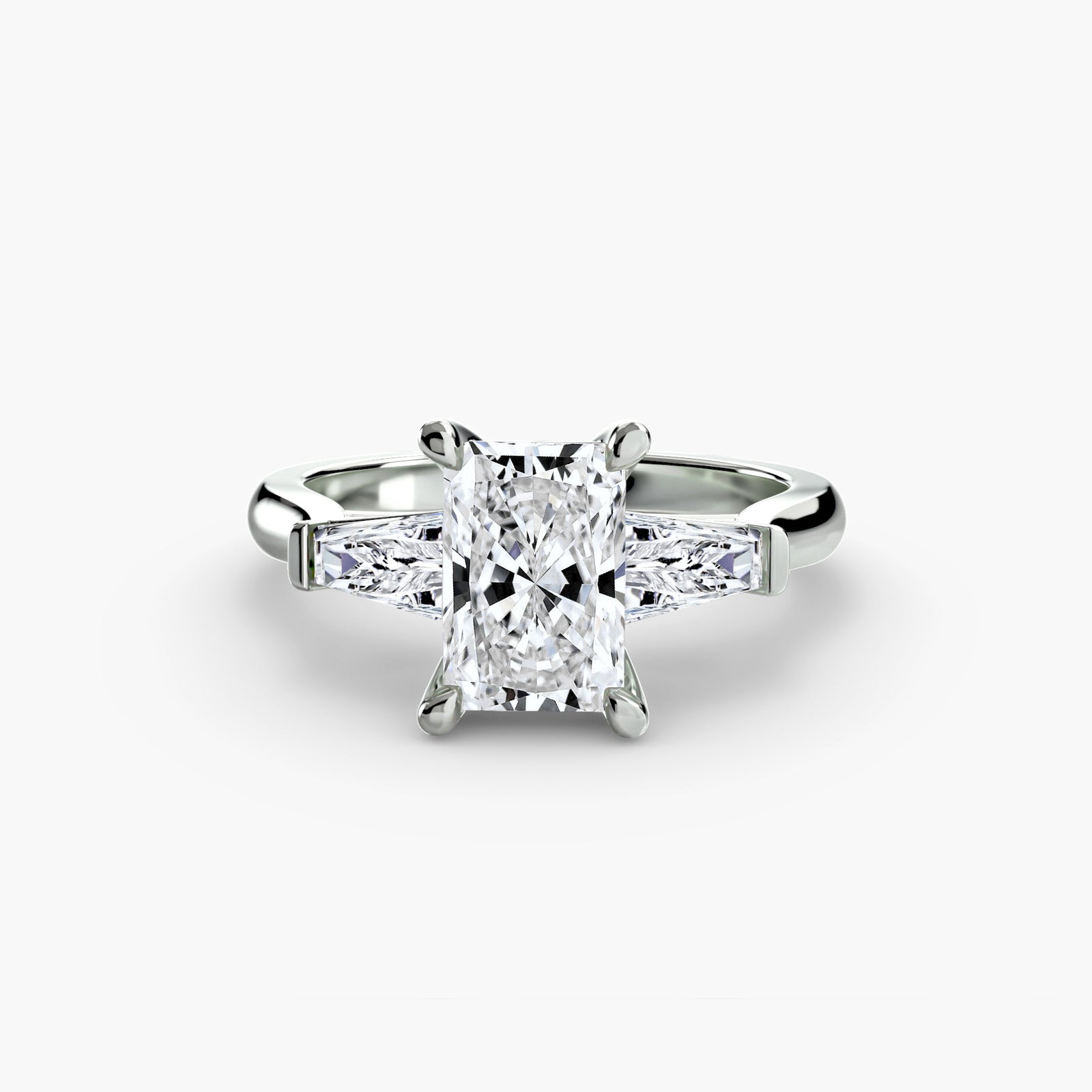 Three-Stone Ring (Baguette Side Stones) 2