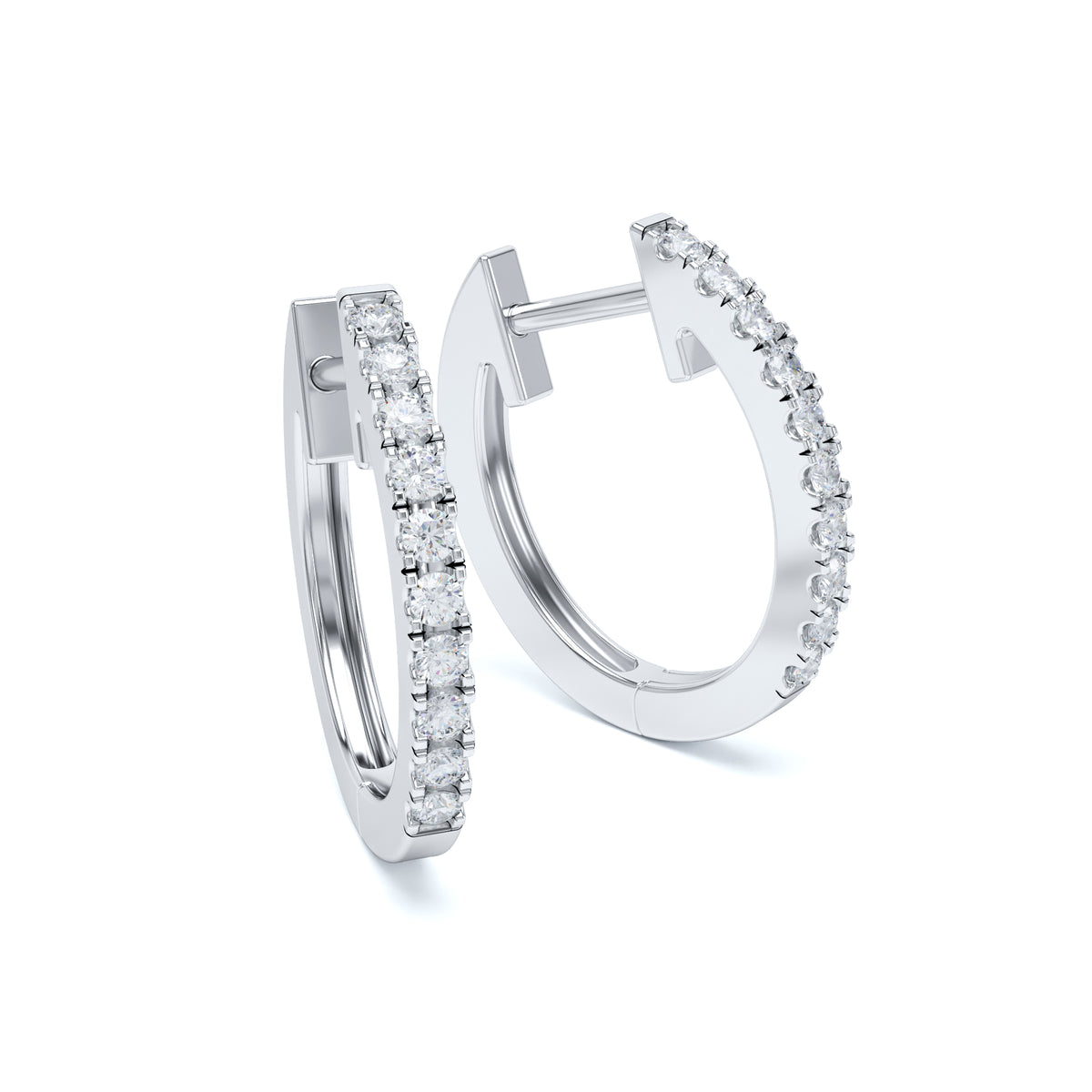 Claw Set Diamond Earrings