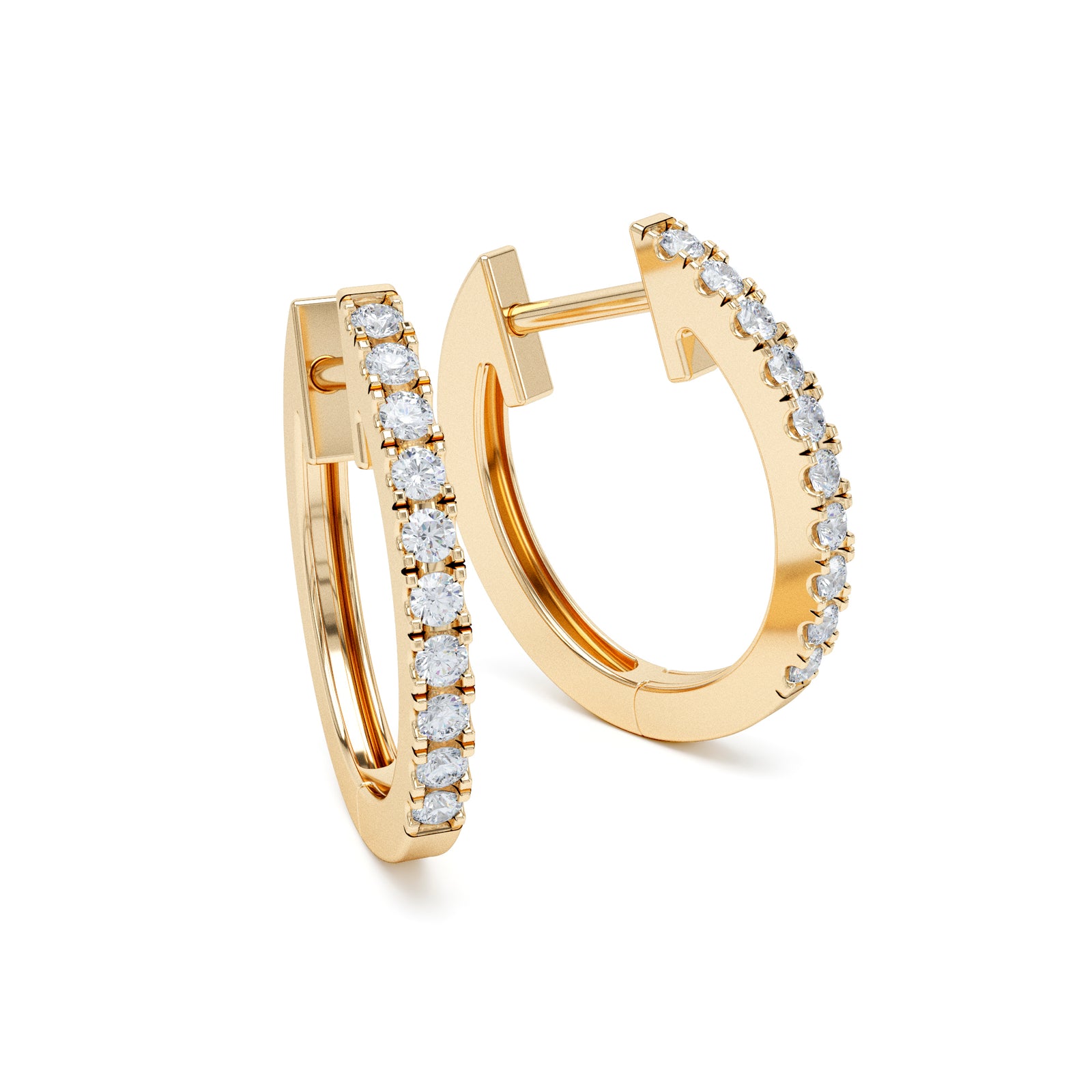 Claw Set Diamond Earrings