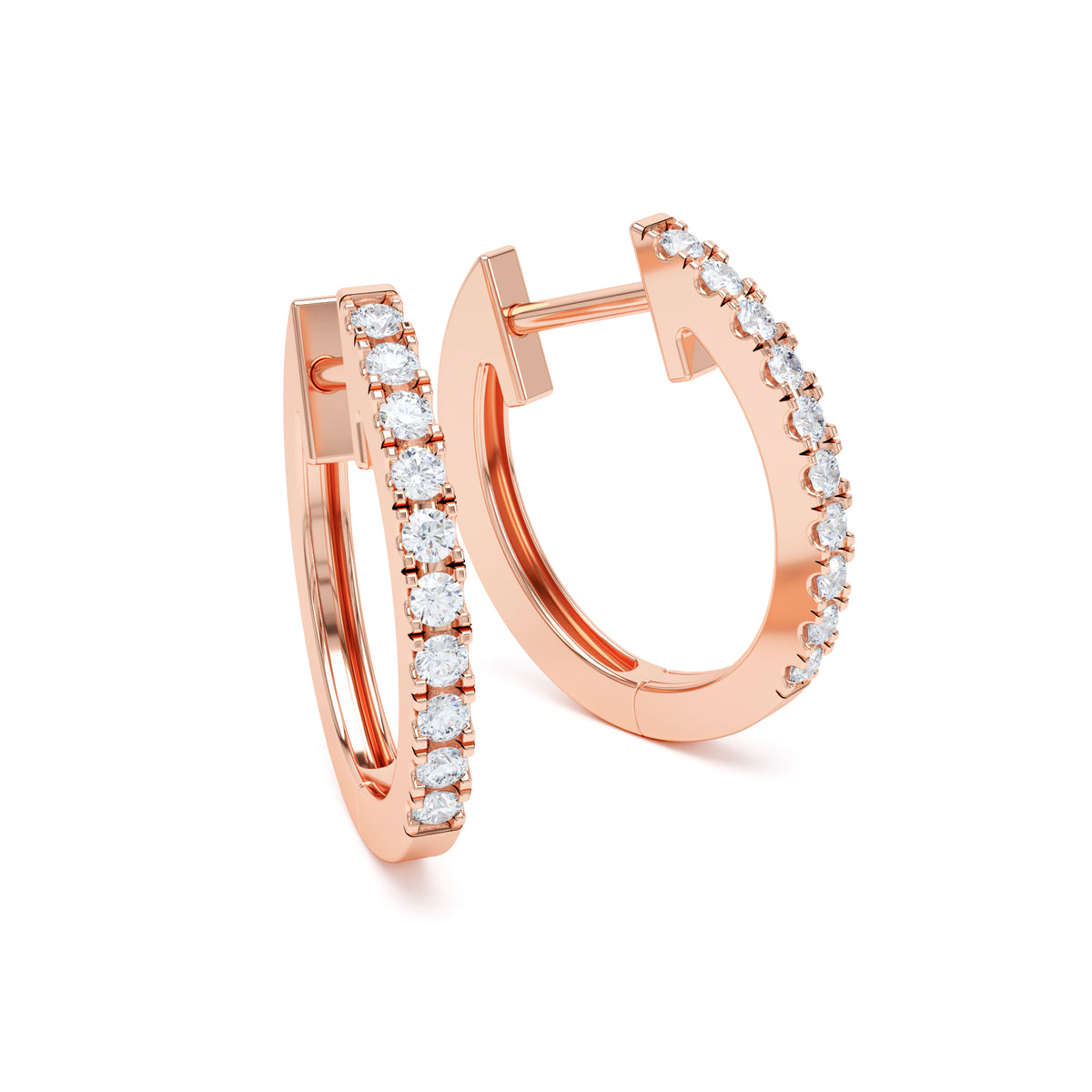 Claw Set Diamond Earrings