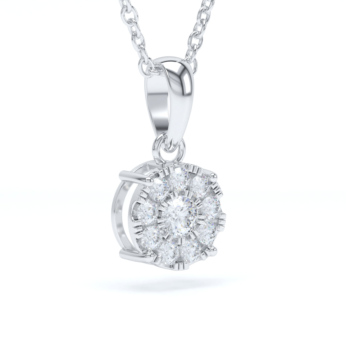 Starburst Diamond Pendant