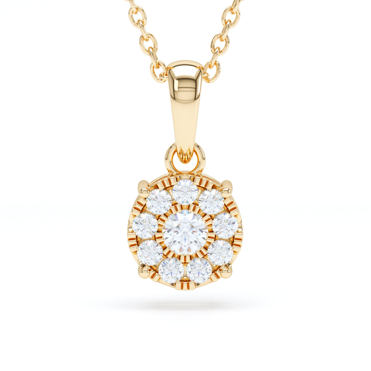 Starburst Diamond Pendant
