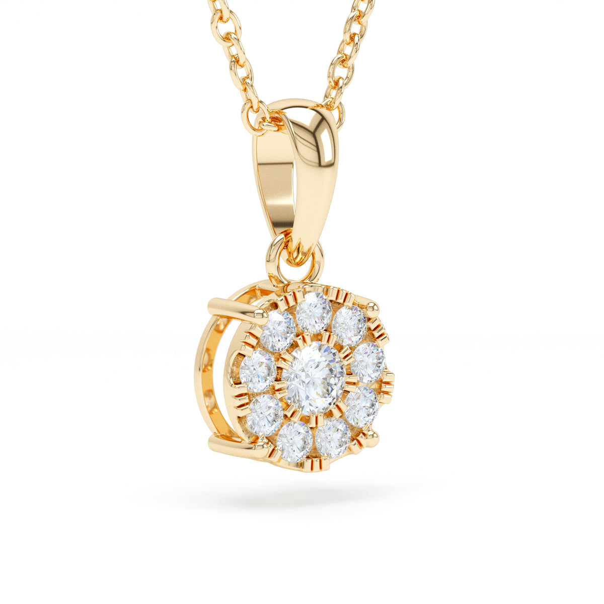 Starburst Diamond Pendant