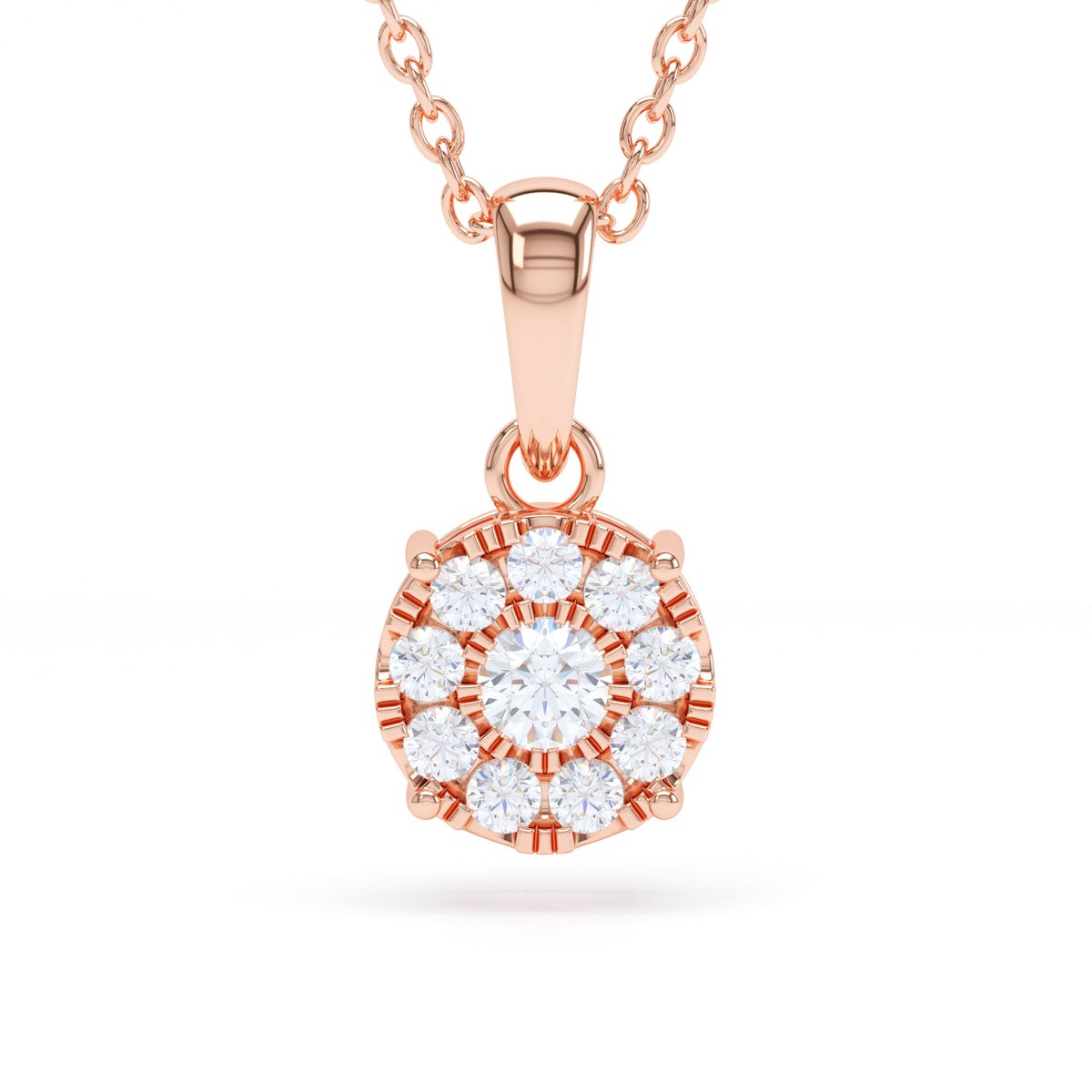 Starburst Diamond Pendant
