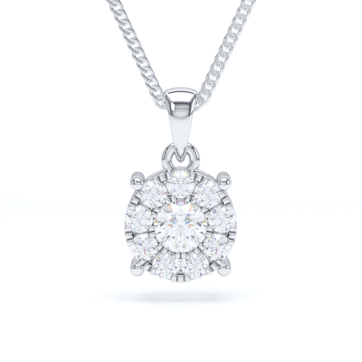 STARBURST DIAMOND PENDANT - LARGE