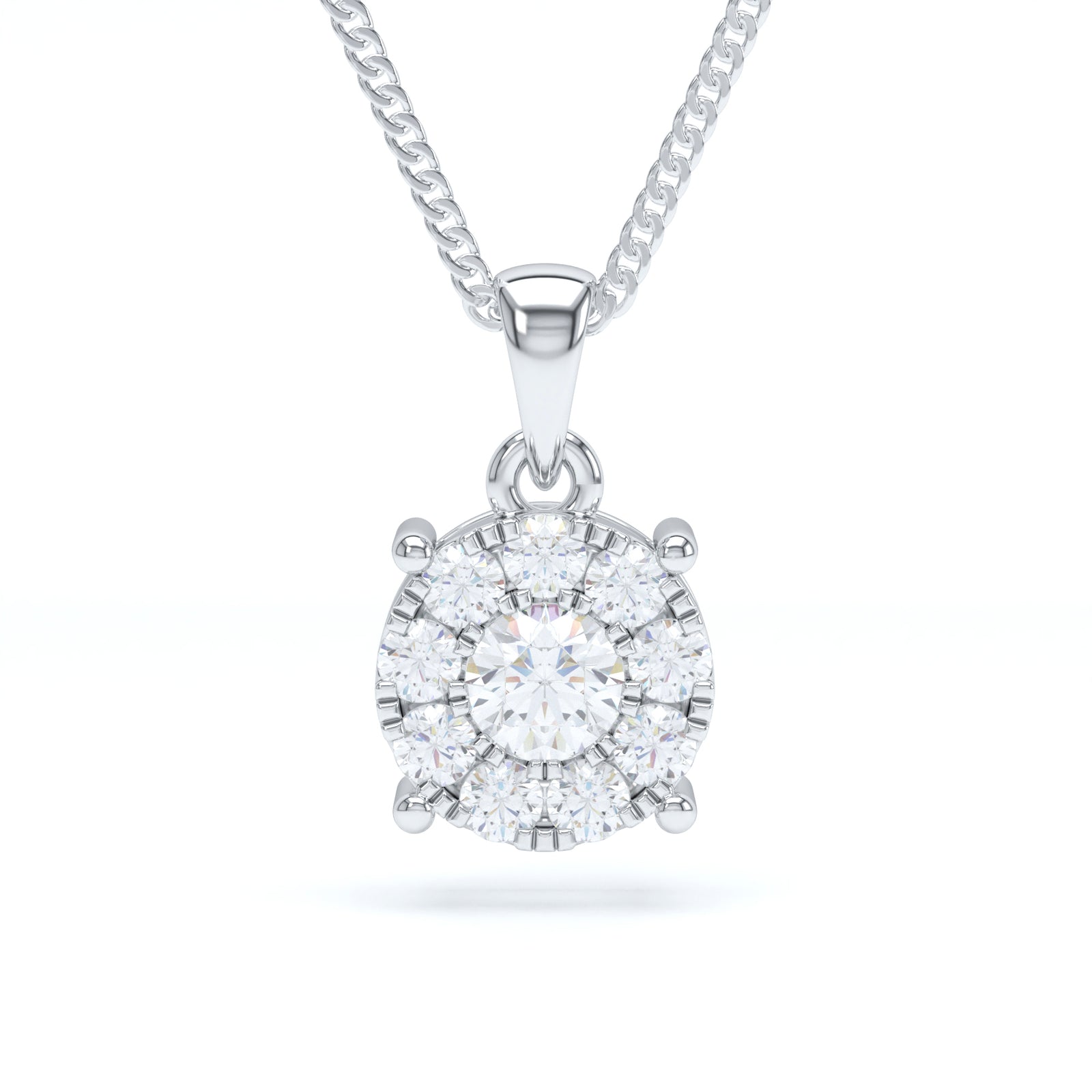STARBURST DIAMOND PENDANT - LARGE