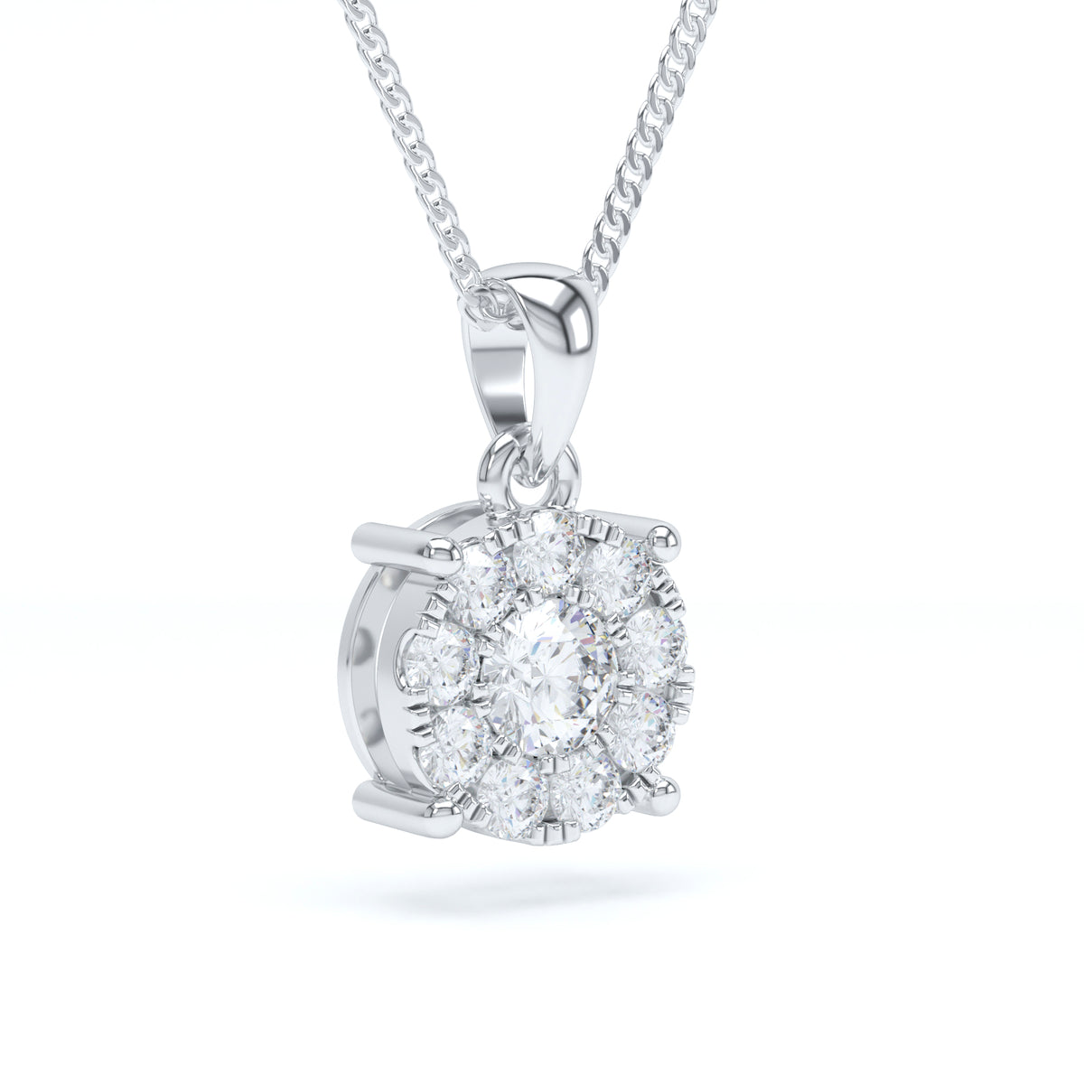 STARBURST DIAMOND PENDANT - LARGE