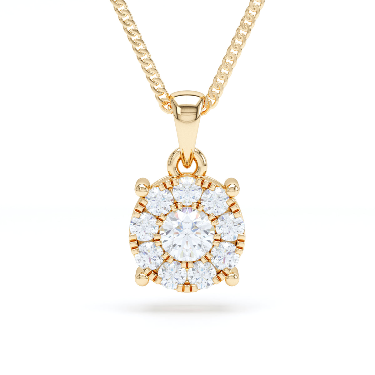 STARBURST DIAMOND PENDANT - LARGE