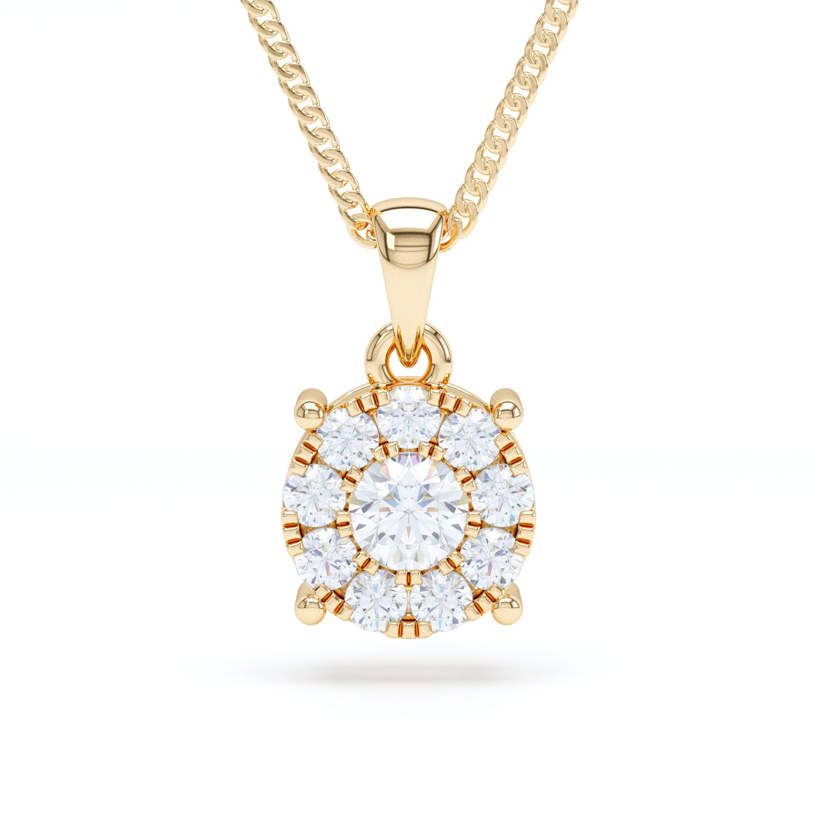STARBURST DIAMOND PENDANT - LARGE