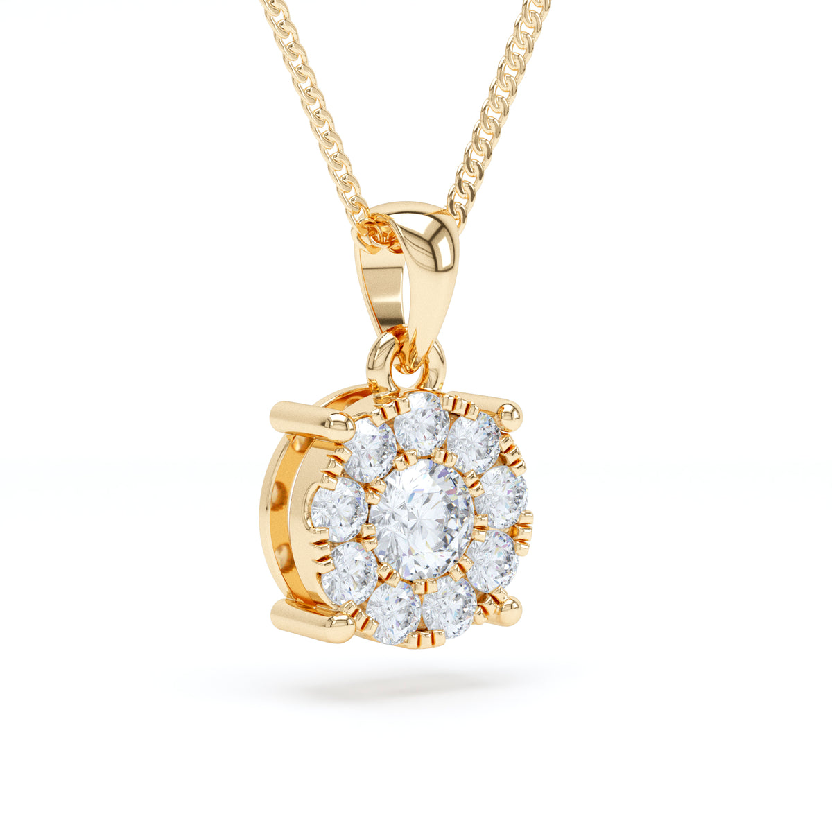 STARBURST DIAMOND PENDANT - LARGE